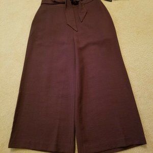 Leith Tie Front  High Rise Wide Leg Crop Pants